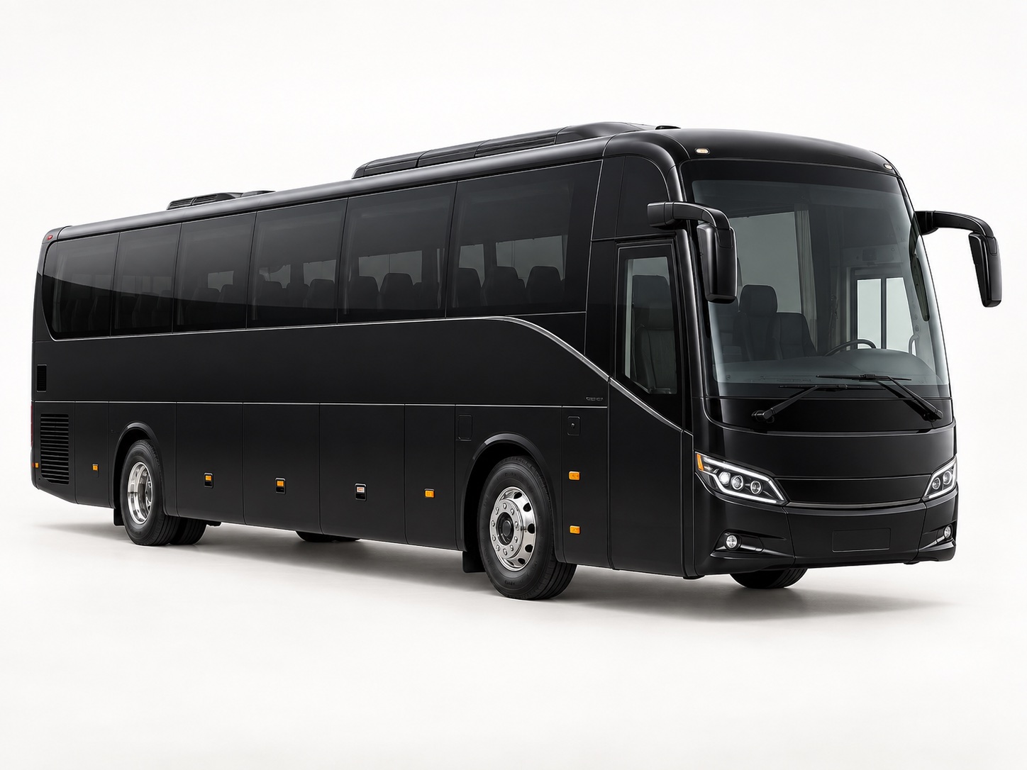 Modern private coach bus for group transfers from Nice